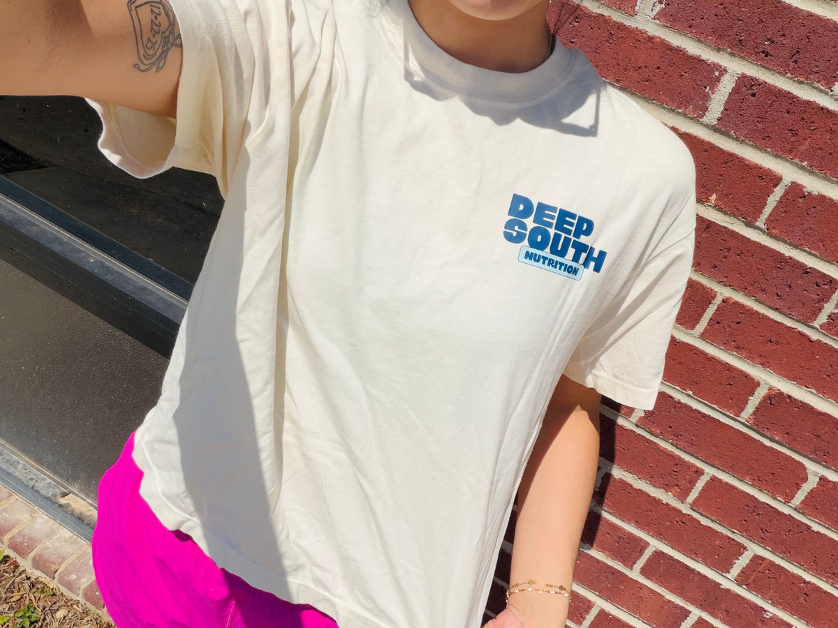 Ivory Cropped T Shirt